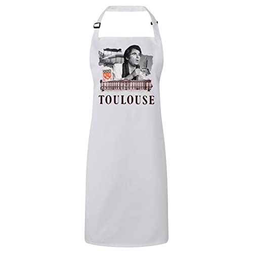 Tablier cuisine Toulouse collage France grand format pour homme et femme