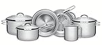 Totalmente feitas em aço inox, por isso não solta nenhum resíduo nos alimentos, mantendo-os saudáveis Altamente durável, mantém suas características originais, preservando a beleza, a higiene e a durabilidade do material O fundo triplo (aço inox + al...