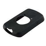 Custodia in silicone per computer da bici Garmin Edge 1030 Plus/1030, con pellicola protettiva, antiurto, antipolvere, morbida, per dispositivo GPS da ciclismo, nero e rosso (nero)