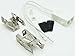 4 Pk, Top Burner Ceramic Receptacle Kit Compatible with GE, AP2021472, PS232606, WB17X210