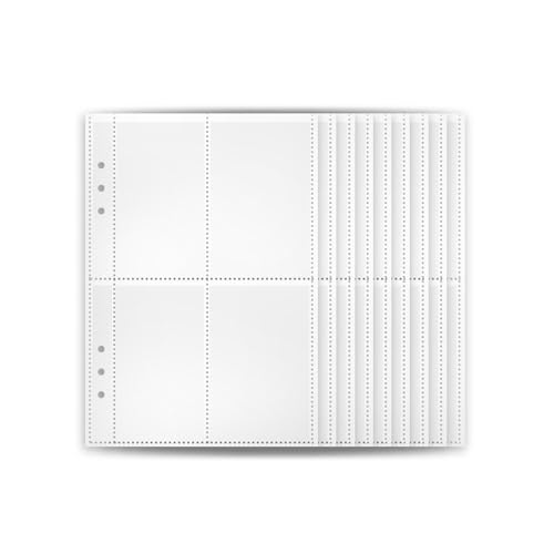 25枚セット クリアファイル 収納ホルダー A5 6穴 トレカ ファイル リフィル フォトケース カードシート A5サイズ用 写真収納 全透明 多功能 大容量 名刺ポケッ 銀行カード 写真収納