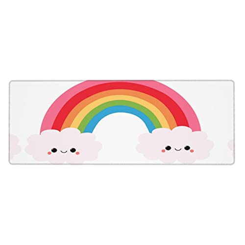 Tapis de souris arc-en-ciel pour ordinateur de bureau et maison