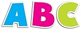Creative Teaching Press Uppercase 2-Inch Letter Stickers, Bold Brights (4398)
