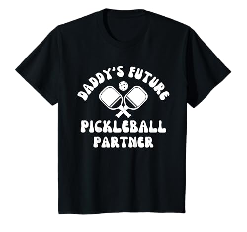 Niños Cool Pickleball Lover Daddy's Future Pickleball Partner Camiseta