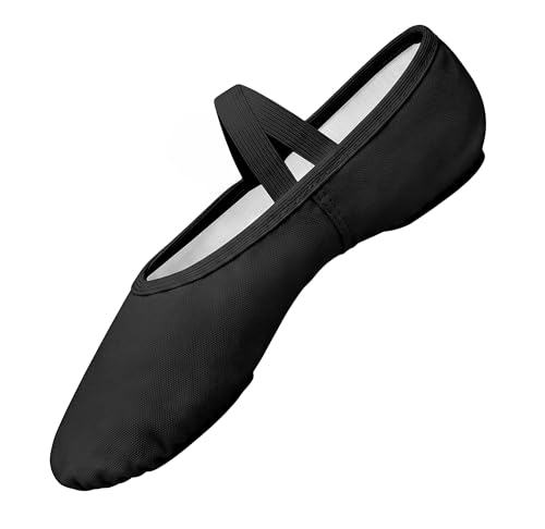 Image of Stelle Ballet Shoes Canvas Ballet Slippers Women Girls Dance Yoga Recital | Ballet shoes for women, Ballerina slippers, Durable canvas upper, Comfortable cotton lining, Split leather sole, Practice