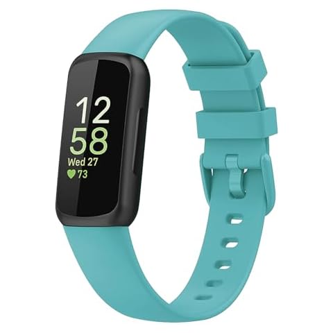 Gusfeliz Inspire 3 Bands Compatible with Fitbit Inspire 3 Bands for Men Women, Soft Silicone Sport Wristband Strap Band Bracelets for Inspire 3 (Small:5.5""-7.1"" Wrist, Blue) Cover