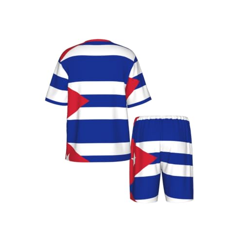 Pyjama drapeau cubain doux et respirant ensemble de nuit confortable
