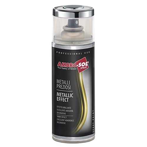 AMBRO-SOL Pintura Imprimación en Spray esmalte efecto plata espejo 400 ml