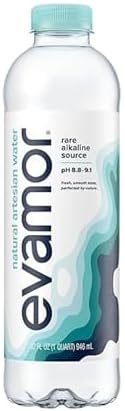 EVAMOR Artesian Bottled Water - Single Source, Naturally Alkaline and Full of Electrolytes for Hydration and Health, 192 Fl Oz (Pack of 1)