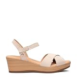 miMaO Cuñas Ligeras de Tiras Cruzadas Beige, EU 38