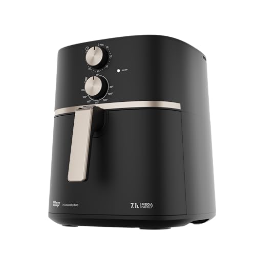 WAP Fritadeira Elétrica Air Fryer MEGA FAMILY 7,1 Litros, Temperatura Ajustável, Revestimento Antiad