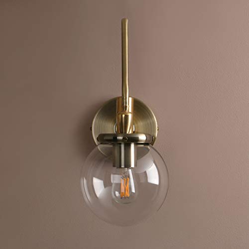 Pathson Industrial Swing Arm Wall Sconce Lighting, Adjustable Globe Wall Vanity Light For Bathroom, Hardwired Wall Lamp Fixture For Bedside Living Room Study Room (Bronze) #TOP6