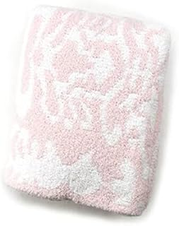 カシウエア ブランケット スロウ ダマスク ブルー ピンク ネイビー ホワイト ストーン ブラック モルト Throw Damask 52x70 プレゼント ギフト THCH-DSK01 (682-PINK/WHITE, FREE) [並行輸入品]