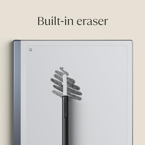 reMarkable Marker Plus – The Official reMarkable 2 Pen with Eraser | 9 Felt Replacement Tips | Tilt Sensitivity and 4096 Levels of Pressure Sensitivity