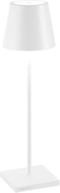 Lampada da Tavolo Poldina Pro Ricaricabile Senza Fili con Controllo Touch e Utilizzo Esterno