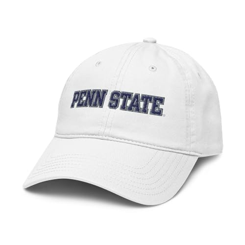 Penn State Nittany Lions Title White Officially Licensed Adjustable Baseball Hat