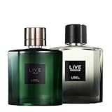 L'BEL - Set Fragancias Live Polo y Live Frontier, Duo de Perfumes Masculinos Frescos y Amaderados, Aromas Modernos y de...