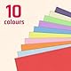 100 Blatt - 120g A5 Tonpapier Bunt, Bastelpapier Buntes Papier Druckerpapier - 10 Farben
