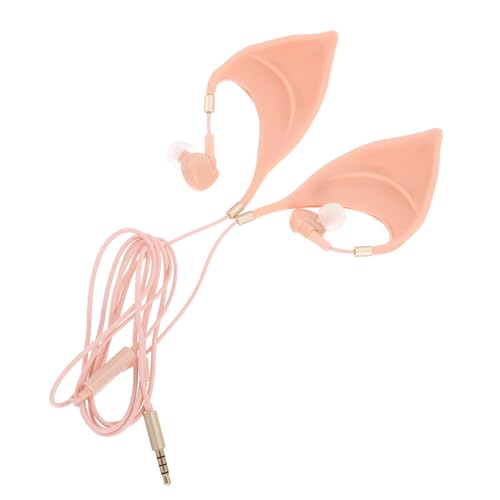 Gatuida Gaming In Ear Headphone mit Mikrofon Halloween Ohrhörer in Elf Ohren Design Kabelgebundene Musik ohrhörer mit Silikon kapseln Komfortabel und Stabil für Spiele Video und