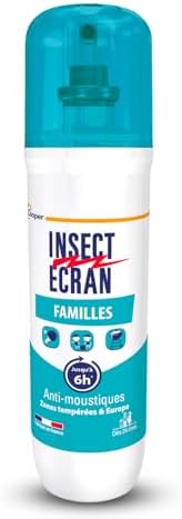 INSECT ECRAN - Anti-moustiques -Efficacité 6h - Spray répulsif pe...