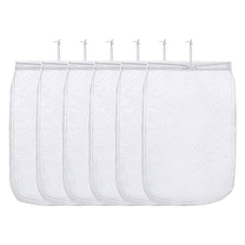 ALEGI Aquarium Filter Media Bag Extra Fine, Reusable 180 Micron Drawstring Mesh Bags for Activated Carbon (12