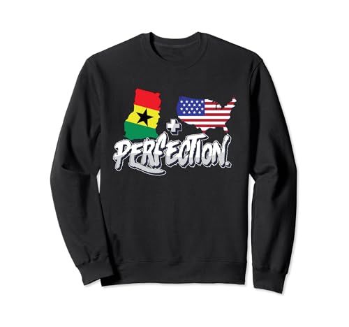 Medio Americano Medio Ghana Perfección USA Ghana Pride Sudadera