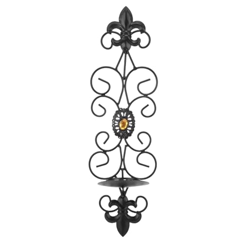 Bougeoirs muraux en diamant par lot de 2 pour la décoration du salon