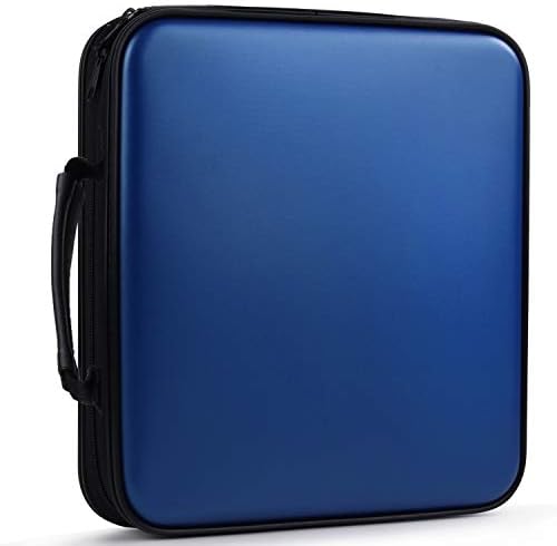Fansport CD Case 160 Capacity DVD Case Organizer CD/DVD Case, CD Case Storage DVD Organizer Case DVD Booklet CD/DVD Holder Case DVD Book Heavy Duty DVD Case Book Wallet