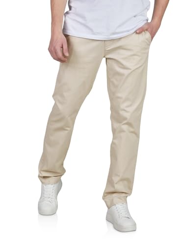 TOM TAILOR Chino Hose Herren Regular Fit Stretch Stoffhose Einfarbig Beige Blau Navy Grün 30 31 32 33 34 36 38