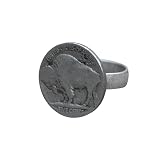 Genuine Buffalo Nickel Adjustable Ring