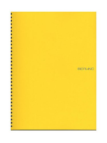 FabrianoEcoQua Notebooks spiral blank lemon 21cm x 30cm .