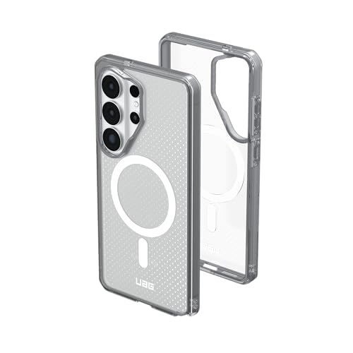 Image of Urban Armor Gear UAG Designed for Galaxy S26 Ultra 5G Case, DOT - Compatible with Magnetic Charging Slim Transparent Rugged Military Drop Tested Protective Cover - True Clear Ice /Ash