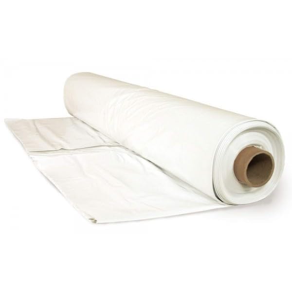 VBS - Polyethylene Plastic Shrink Wrap - 7 mil – White Boat Shrink Film for use with Heat Gun, Industrial Shrink Wrap, Plastic Sheeting for Protection and Storage, Boat Shrink Wrap (17' x 10')