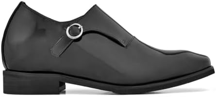 CALTO Men's Invisible Height Increasing Elevator Shoes - Black Patent Leather Review | Image 1