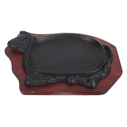 IMIKEYA Plaque De Grill Fonte Antiadhésive Pour Steak Et Poisson Pour Barbecue Et Teppanyaki à