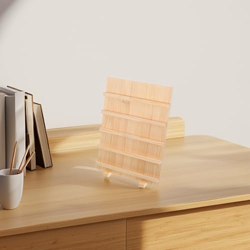 Présentoir à bijoux en bois naturel chic à 5 niveaux pour boutiques