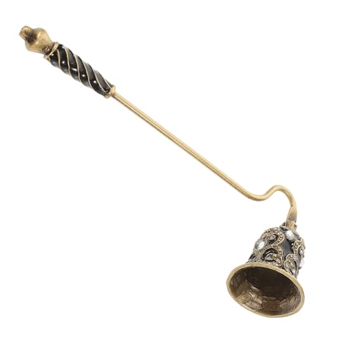 Cabilock Éteignoir de Bougie Design Fleur Portable avec Strass Accessoire Maison Pratique pour Éteindre Bougies sans Fumée Éclaboussures