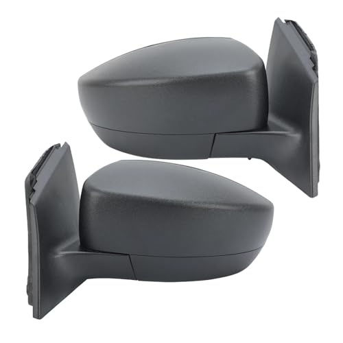 Rétroviseur Ford Focus 12 trous avec miroir grand angle et coque noire texturée