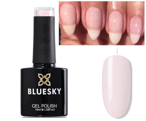 Bluesky Nail Gel Polish Light Sheer Milky Pink A68 UV LED Soak Off 10ml (Requires Curing Under UV LED Lamp)