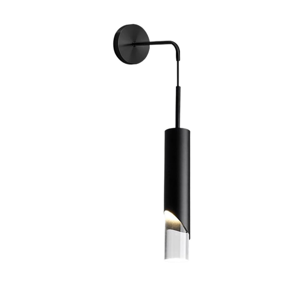 SXSCARKX Nordic Warehouse Black Long Strip Sconce Light Wall Lights Indoor LED Lighting Bar Gold Linear Mount Vintage Mid Century Modern For Bedroom Bedside Hallway Corridor