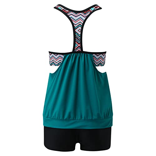 Maillot de bain tankini curvy vert idéal pour la plage