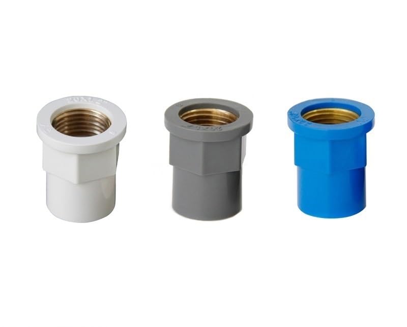 White PVC 25mm ID Pressure Pipe Fittings Metric Solvent Weld Various Parts