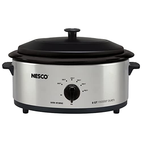 nesco 6qt roaster oven - NESCO 4816-25 Electric Roaster, standard, Silver