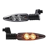 LUXEMOTO Rear LED Turn Signal for R1200GS 2004–2012 Air/Oil-Cooled, Motorcycle LED Turn Signal Blinker Amber Turn Signal Lamp for BMW R1200GS F800GS F700GS F800R K1300R Accessories