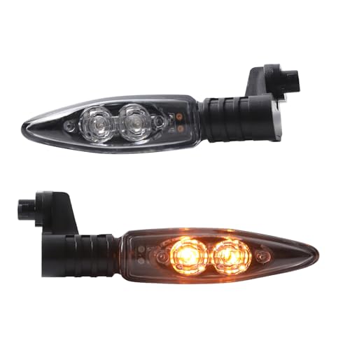 LUXEMOTO Rear LED Turn Signal for R1200GS 2004–2012 Air/Oil-Cooled, Motorcycle LED Turn Signal Blinker Amber Turn Signal Lamp for BMW R1200GS F800GS F700GS F800R K1300R Accessories