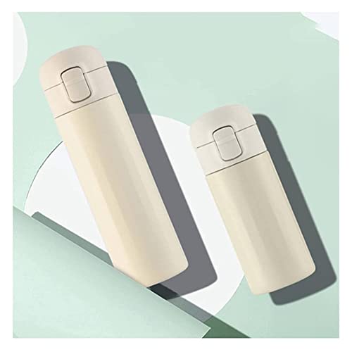 飲料ボトル、1pcs真空フラスコサーモスカップ女性シンプルな学生かわいいウォーターカップポータブル断熱マグボトルエコフレンドリー(青、200ml)