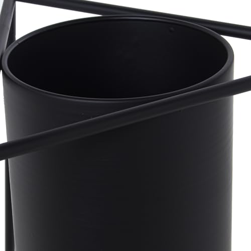 Maceteros metal negro d'architecte d'intérieur cache-pot haut design minimaliste