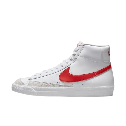 Image of Nike Mens Blazer Running Shoe Mid '77 VNTG-White /Picante Red-Summit White-Bq6806-128-6Uk