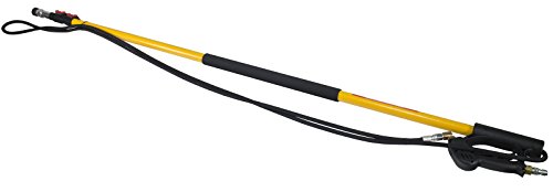 B E Pressure 85.206.018L Standard Fiberglass Telescoping Wand, 18' Length, 4000 psi, 200 Degree F, 8.0 GPM, Black/Yellow