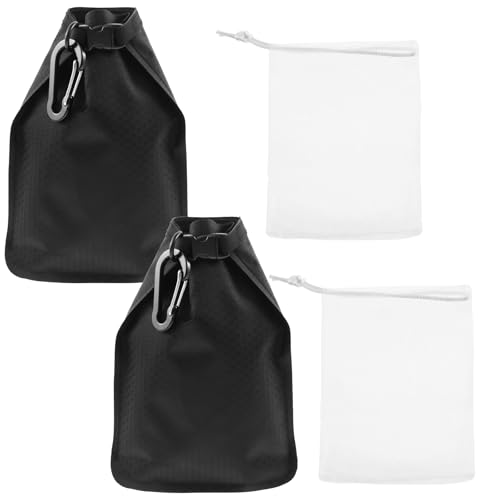 2 Pack Travel Soap Bag, Waterproof & Leakproof Soap Bar Case, Portable Soap Holder Travel Case, Soap Container Bag, Foldable Travel Soap Pouches for Shampoo Bars Travel Camping Enthusiasts (Color A)